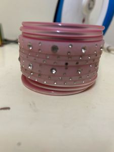 Pink Bangles 12 Set