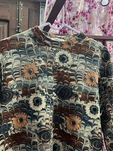 Vintage Floral Long Sleeve Top