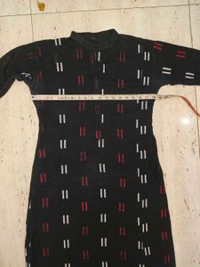 Black Cotton Kurti 🖤🌸🌟