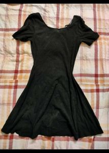 Black Fit &amp; Flare Mini Dress