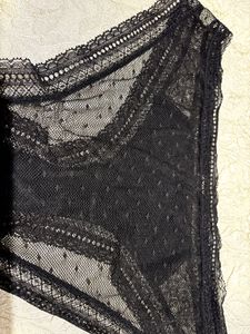 Black Lace Trim Panties