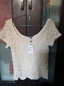 Crochet Detail Top - XL Size
