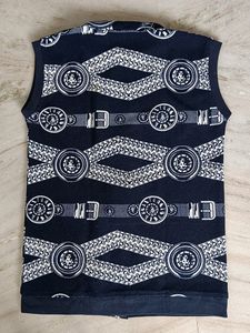 Women Half Sleeve Dark Blue Jacket