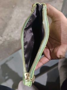 Green Croc Embossed Wallet