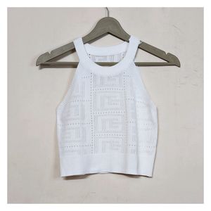 White 🤍 Cute Korean Style Neck Halter crop Top