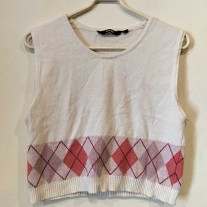 Argyle Crop Top