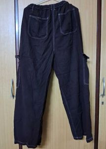 COFFEE BROWN AUSTIN WIDE LEG JEANS