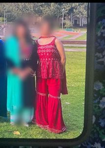 Magenta Embellished Kurta Set