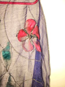 Net Floral Dupatta
