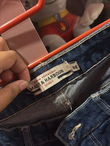 Dark Blue Denim Jeans