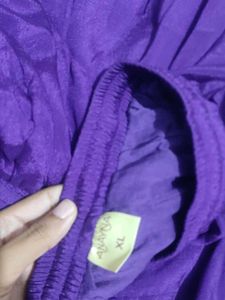 anayna Purple Kurta With Skirt Set
