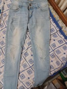 Light Wash Distressed Jeans