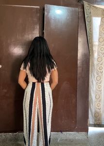 Striped Wide Leg Pants