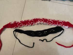 Crochet Heart Headbands combo of two