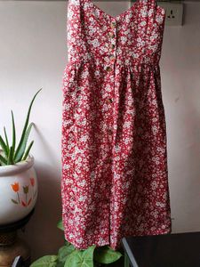 Red Floral Dress