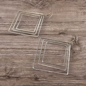Square Drop Earrings