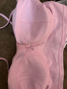 ִֶ𖦹 Beach-y Pink Bustier Top