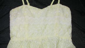 Yellow Embroidered Cami Top