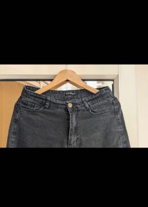 Charcoal Colour Jeans For Girls