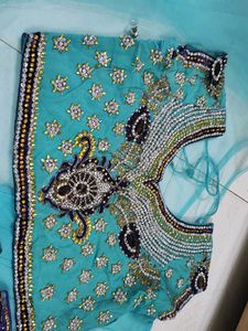 Bridal Lehenga Choli Saree With Stiched Blouse