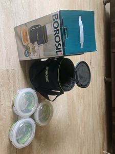 Borosil Glass Lunch Box (Set of 3)