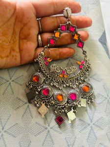 Oxidised Earring 🩷🧡