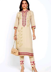 Pakistani Designer Cord Set With Badla Zari Work