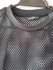 Zudio Black Mesh Top