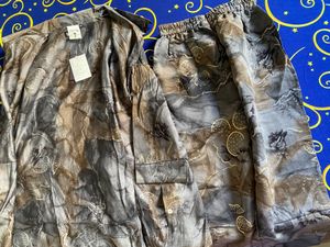 Printed Co-ord Suit Set Shirt With Trouser