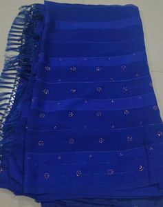 Blue Embellished saree