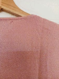 Elegant Pink Embellished Top