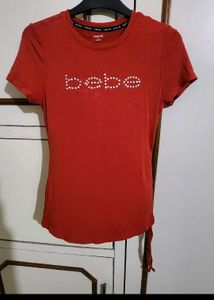 Bebe Red Hot Slim Fit T Shirt