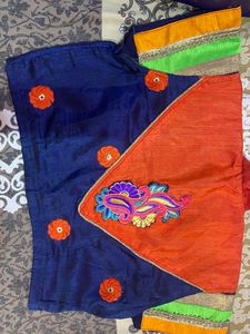 Heavy Pallu Saree With Designer Blouse