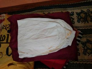 Vintage White Embroidered Pants
