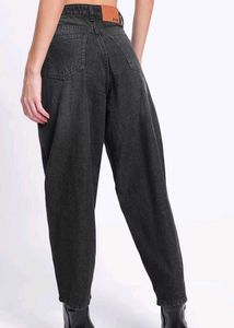 Grey Coloured Baggy Jeans For Women