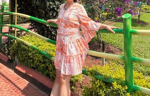 Boho Print Mini Dress