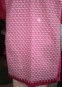 Embroidered Pink Kurti