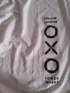 White Graphic Print Tee