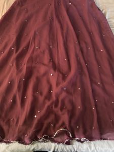 GEORGETTE LAVENDER ANARKALI WITH DUPATTA