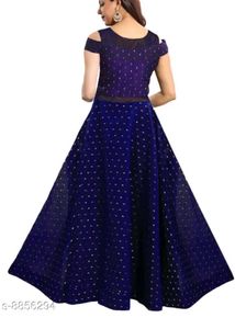 Elegant Blue Party Dress