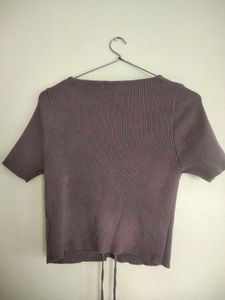 Purple Wine Like Shade Bust Cut Top