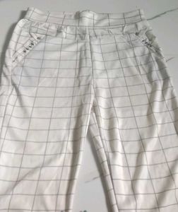 Grid Print Joggers