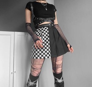 Checkered gothic/egirl Skirt