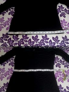 Elegant black long sleeve top