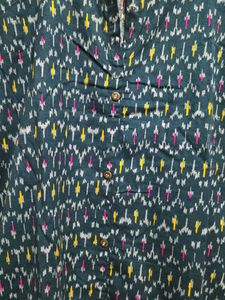 Ikkat Print Kurta