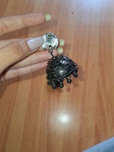 Oxidized Jhumka Earrings