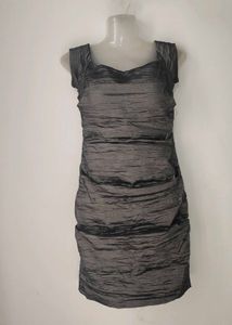 Alex Evenings Women’s Metallic Crinkle Sheath Dres
