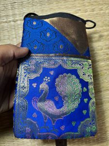 Peacock Print Zipper Pouch