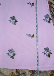 Pink Floral Print Kurta