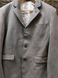 Gray Casual Blazer